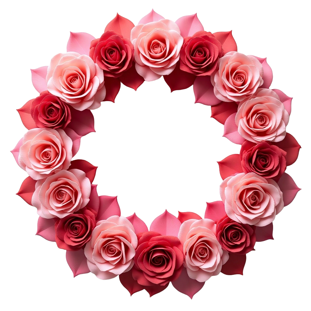 Elegant Rose Wreath